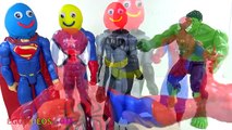 Learn Colors Play-Doh Superhero Hulk Batman SpiderMan Finger Family Song Nursery Rhymes