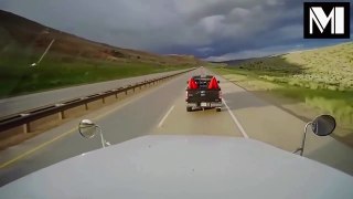 Woman Truck Driver Gets Brake Checked, You Wont Believe Her Reaction