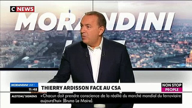 Morandini Live - Thierry Ardisson: Au CSA, ils ont des notes de frais pour le midi et des chauffeurs - VIDEO