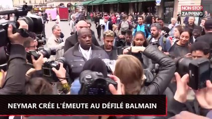 Neymar crée l'émeute au défilé Balmain (Exclu vidéo)