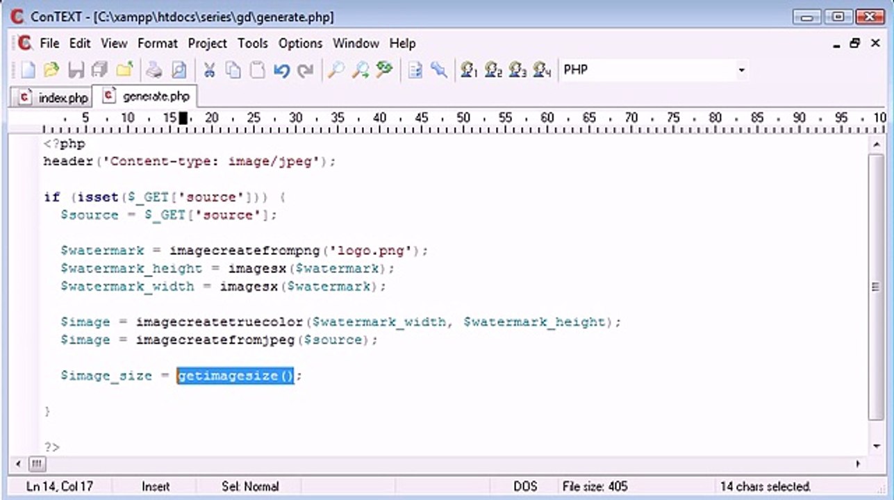 PHP Training In Jaipur|PHP Training Companies In Jaipur|  Watermarking Images Part 2