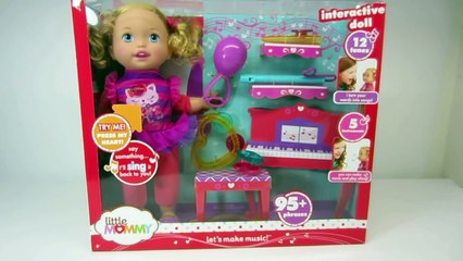 Little Mommy Lets Make Music Interive Doll Play