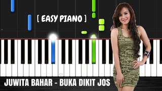 Juwita Bahar - Buka Dikit Jos Piano Lesson With Lyrics -- Synthesia Piano Tutorial