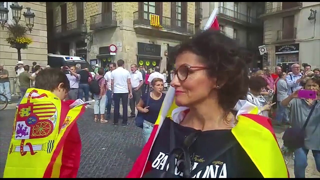"No iré a votar porque es un referéndum ilegal" los manifestantes contra el referéndum