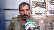 Punjab police deploy drunk policeman on Imam Bargah security in Faislabad