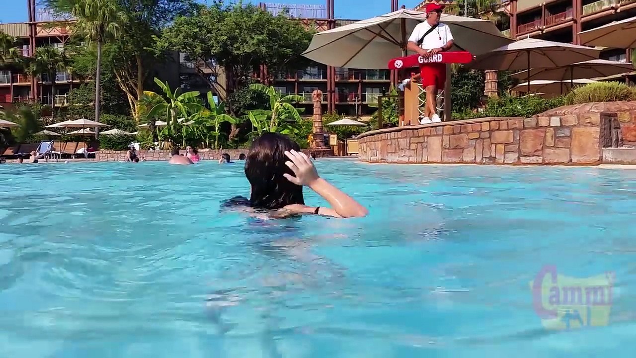 Diving For Fun at Disneys Animal Kingdom Lodge Kid Swimming Pool