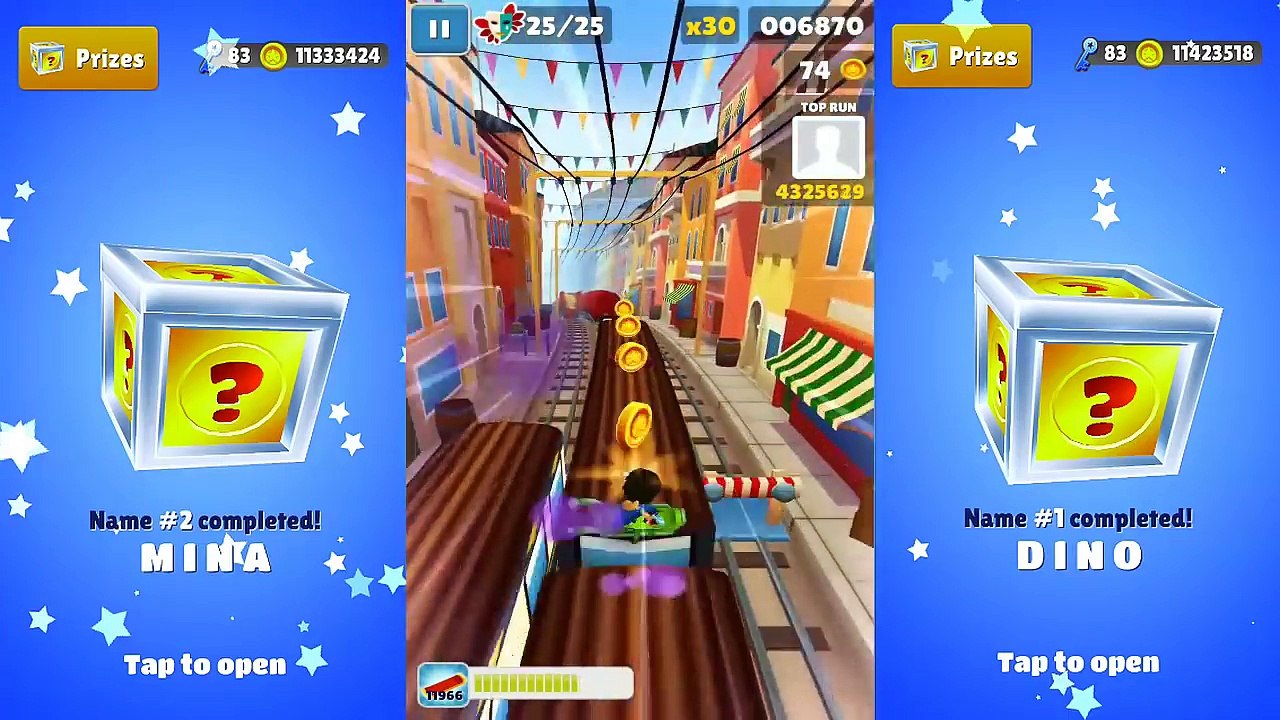 Subway Surfers Venice 2016: Wordy Weekend- Unlocking Mina! Gameplay HD