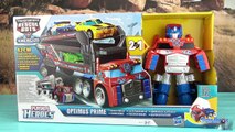 Transformers Rescue Bots Optimus Prime Camion Transformable Robot Jouet Toy Review