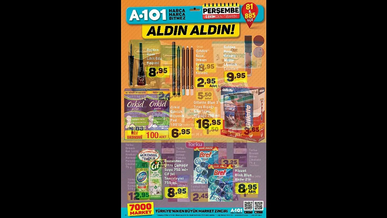 A101 5 Ekim - 12 Ekim 2017 Aktüel Ürünler Katalogu