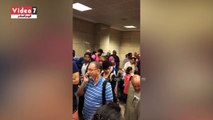 تداول فيديو لغلق أبواب الخروج وحجز ركاب الرحلة 914 فى مطار القاهرة