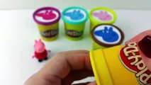 Сups Stacking Toys Play Doh Modelling Clay Peppa Pig English Episodes Learn Colors Rainbow for Kids