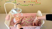 Baby Annabell Bed with Lullaby How to sleep a Baby Doll Toys