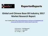 Base Oil Market : 2017 Global Industry Trend, Share, Profit, Growth and Key Manufacturers Analysis Report