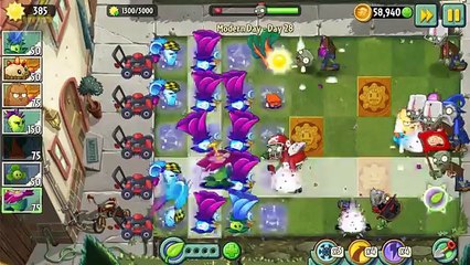 Plants vs Zombies 2 - Modern Day - Day 28: Produce 3000 sun