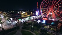 2 Mile Drone Tour Of The Myrtle Beach Famous Boardwalk (Nighttime)