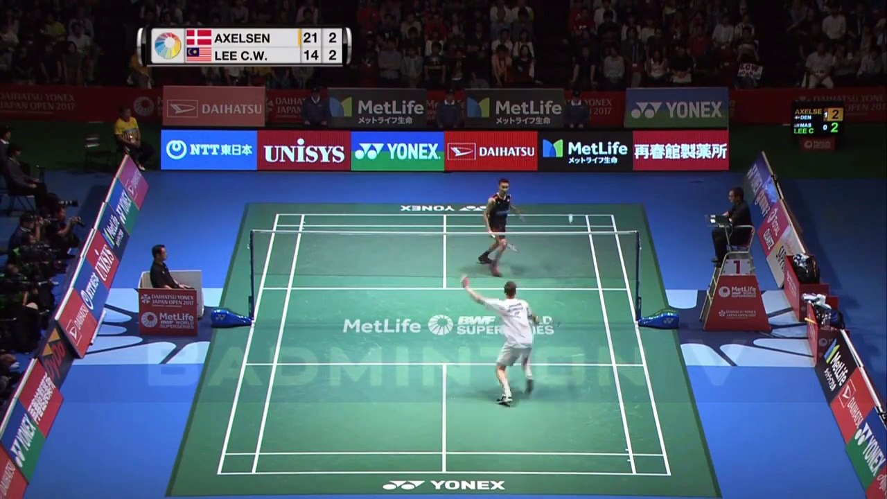 LEE Chong Wei vs Viktor AXELSEN Badminton 2017...