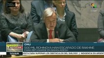 Guterres pide al Consejo de Seguridad detener genocidio de rohingyas