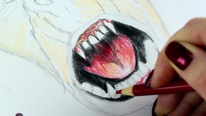 GOOSEBUMPS Learn How To Draw ABOMINABLE SNOWMAN MONSTER. Speed Drawing