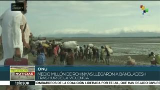 500 mil rohingyas se refugian en Bangladesh por violencia en Myanmar