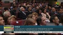 Los ocho candidatos presidenciales en Chile enfrentan su primer debate