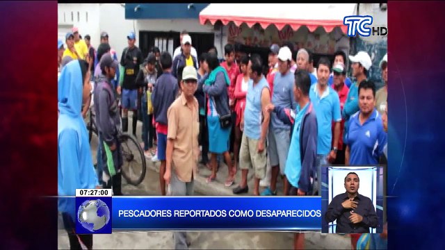 Pescadores reportados como desaparecidos