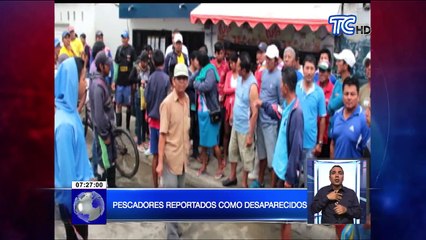 Pescadores reportados como desaparecidos