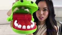 Crocodile Dentist Fun Game Night Princess Olaf Disney Doc Mcstuffins Blind Bag Egg Surprise Toy