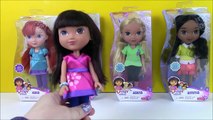 Dora and Friends into the city Dolls! Nick Jr! Dora, Alana, Naiya, Kate and Emma!Dora y Sus Amigos