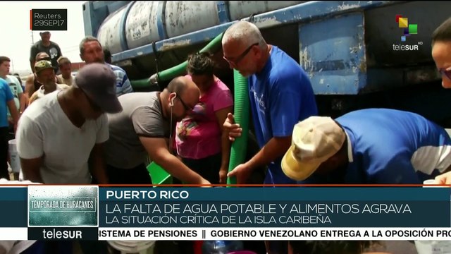 Escasean el agua, alimentos y combustible en Puerto Rico