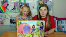 BARBIE CAMPING FUN Tent & Sister Doll Unboxing and TOY REVIEW