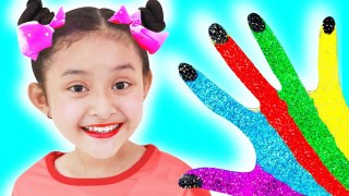 Bad Baby Learn Colors for Children Body Paint Finger Family Song Nursery Rhymes Learning Video
