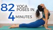 82 Yoga Poses in 4 Minutes ♥ 30 Days of Yoga with Jess - Weight Loss, Flexibility, Anxiety Relief