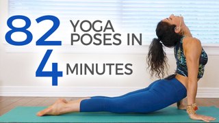 82 Yoga Poses in 4 Minutes ♥ 30 Days of Yoga with Jess - Weight Loss, Flexibility, Anxiety Relief