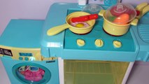 Toy Washing Machine Zanussi HTI and Toy Kitchen Zanussi HTI Playset for Kids