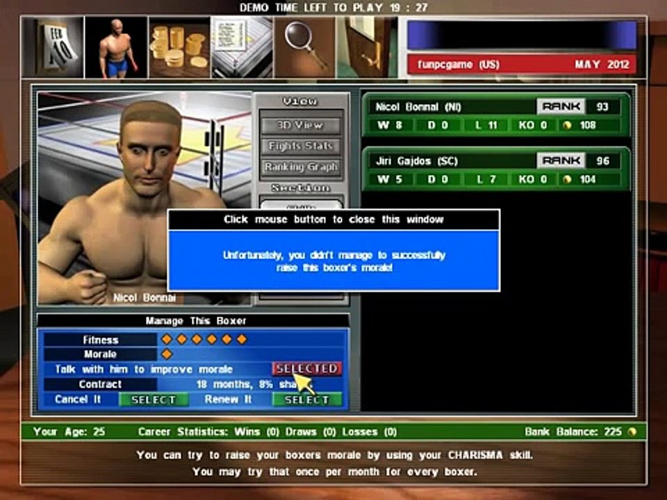 Lets Play Universal Boxing Manager Game (Indie Boxing Simulator/Simulation)