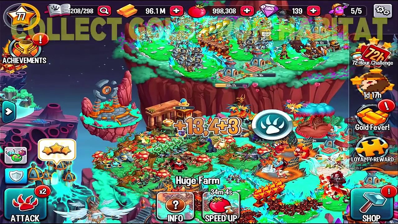 Monster Legends - 72 Hour challenge Tips - Hasai, Lux Aura and Ao Loong
