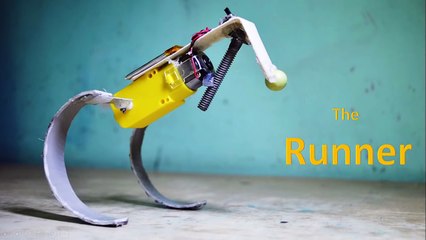 How to make a simple running / hopping robot - DIY Robot