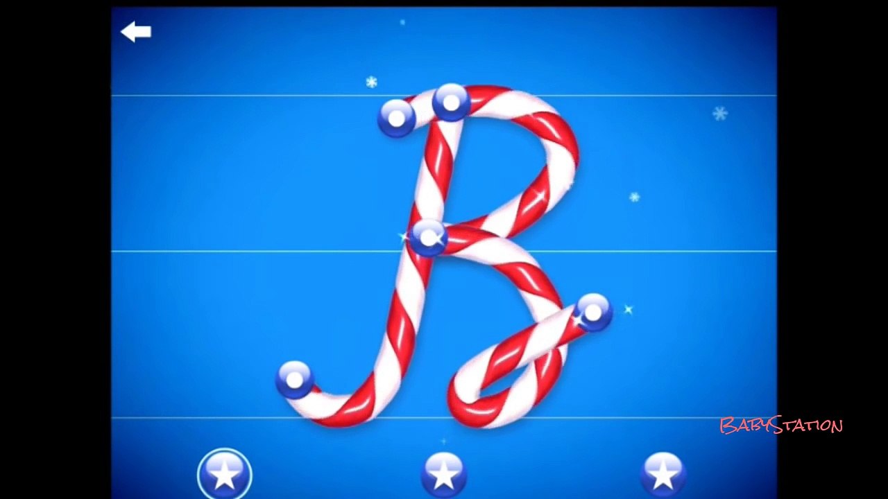 Learn writing CURSIVE alphabets with NEW animations - A to E - LetterSchool - By BabyStation