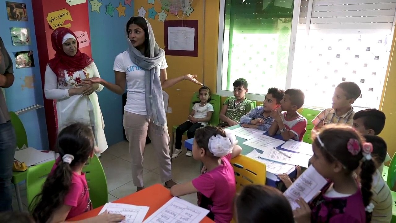 Priyanka Chopra Visits Syrian Refugees in Jordan