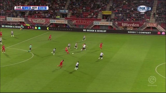 1-0 Richard Jensen Goal Holland Eredivisie - 29.09.2017 FC Twente 1-0 Heracles Almelo