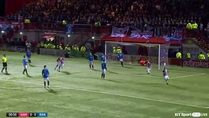 Daniel Redmond Goal HD - Hamilton 1 - 0 Rangers - 29.09.2017 (Full Replay)