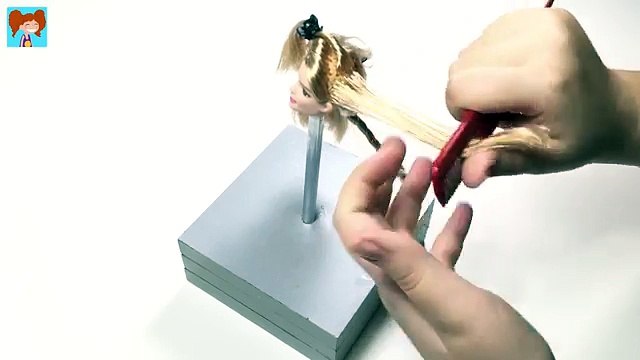 Barbie Kıvırcık Saç Yapımı Barbie Bebek Saç Tasarımı Oyuncak Yap