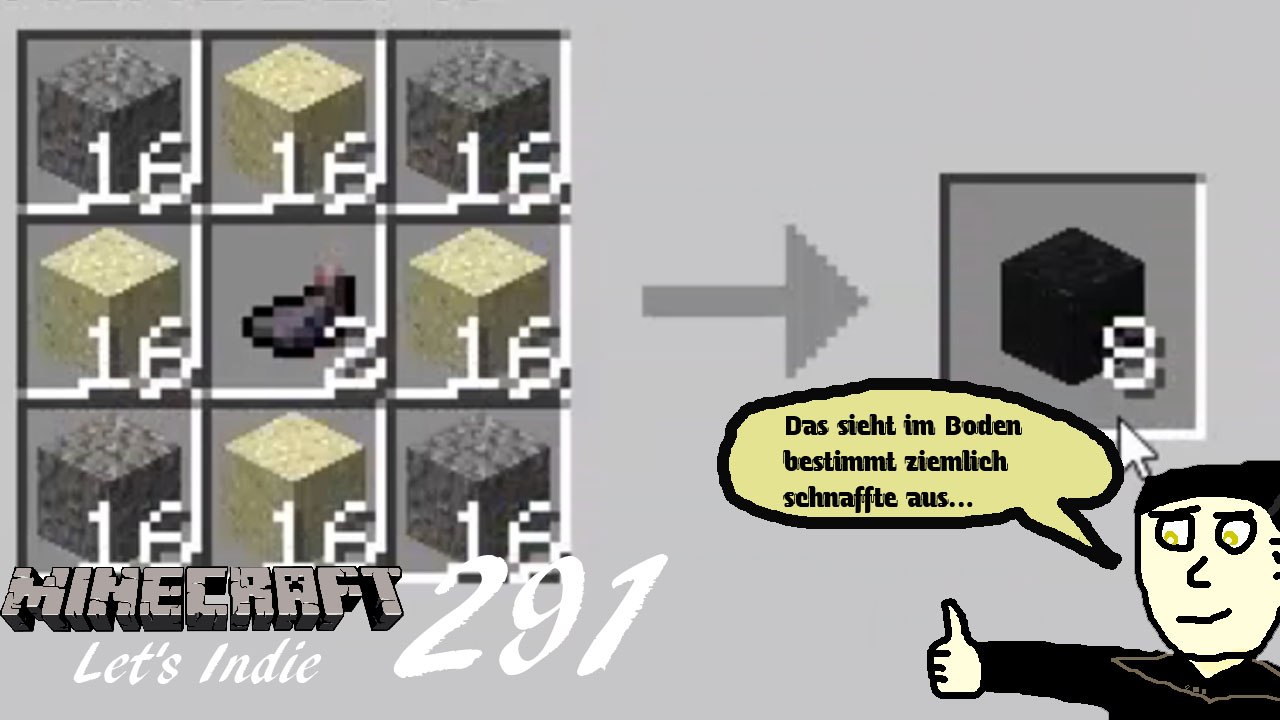 Minecraft let's indie 291: muntere betonherstellung