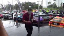 Supercars BLASTING from Lamborghini Miami. Halloween Supercar RUN 2016 LOUD Acceleration