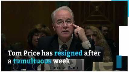 Tom Price resigns amid scrutiny of private jet use