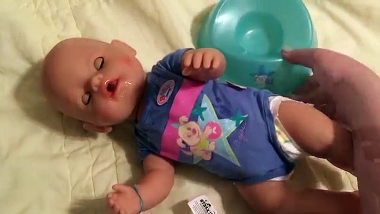 Zapf Creations Baby Born Boy Doll Morning Routine with Feeding, changing, and Potty Training