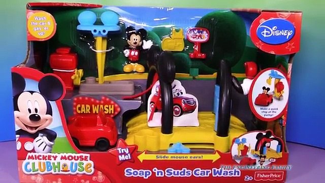 MICKEY MOUSE CLUBHOUSE Disney Mickey Mouse Car Wash Toys Video Unboxing