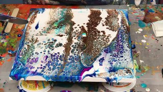 Acrylic Pour Painting: Create Cells With Easy Swipe Technique Part 2