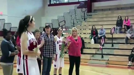 Military Brother Surprises Sister at Her Last Game
