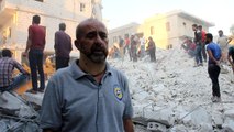 Airstrikes hit residential buildings in Idlib province